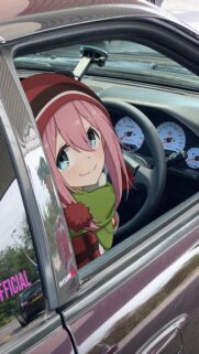 Anime Girl Nadeshiko Kagamihara in Nismo Nissan Car Wallpaper