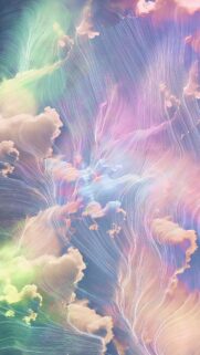 Ethereal Pastel Flow Abstract Art Mobile Wallpaper