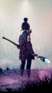 Kena Bridge of Spirits Fantasy Warrior Girl Magical Staff Wallpaper