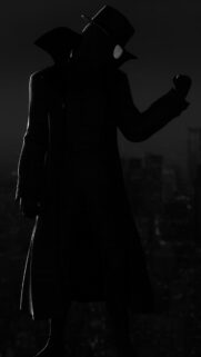 Spider-Man Noir Silhouette High Quality Mobile Wallpaper
