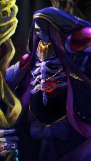 Ainz Ooal Gown Overlord Epic Dark Fantasy Mobile Wallpaper