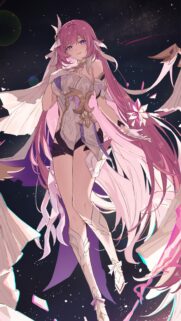 Elysia Honkai Impact 3rd Aesthetic Pink Hair Anime Girl Wallpaper