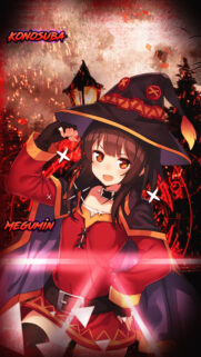 Megumin Konosuba Explosion Magic Anime Wallpaper for Mobile