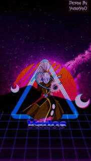 Vados Dragon Ball Super Aesthetic Retro Synthwave Mobile Wallpaper