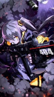 Girls Frontline UMP45 Anime Girl Combat Wallpaper 4K