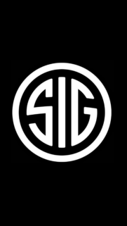 Minimalist Sig Sauer Logo Black and White Phone Wallpaper