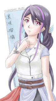 Beautiful Kurosaki Ruri Anime Portrait Wallpaper for Mobile