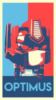 Optimus Prime Pop Art Style Poster High Quality Mobile Wallpaper