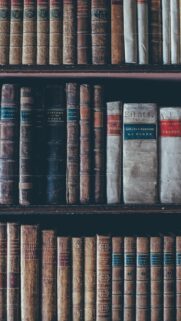 Vintage Antique Library Bookshelf Aesthetic Mobile Wallpaper