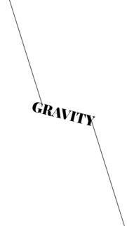 Minimalist Gravity Typography Aesthetic Mobile Wallpaper