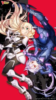 Dual Anime Warriors Sci-Fi Armor High Quality Mobile Wallpaper