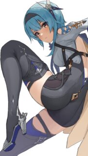 Eula Lawrence Genshin Impact Anime Character High Definition Phone Wallpaper