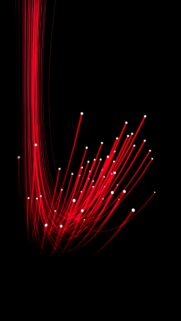 Minimalist Red Fiber Optic Light Trails Mobile Wallpaper HD