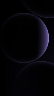 Minimalist Dark Purple Gradient Circles Abstract Mobile Wallpaper