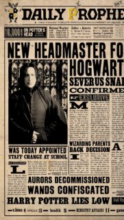 Daily Prophet Severus Snape Headmaster Newspaper Wallpaper for Harry Potter Fans