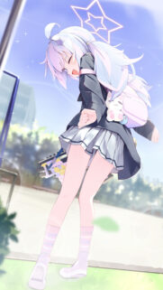 Cute Anime Girl with Star Halo Aesthetic Wallpaper for Mobile