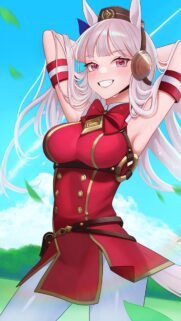 Gold Ship Anime Girl Wallpaper High Quality Mobile Background