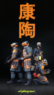 Cyberpunk 2077 Kang Tao Soldiers Tactical Wallpaper for Mobile