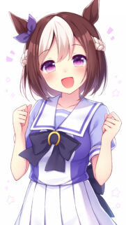 Cute Anime Girl Special Week from Uma Musume Pretty Derby Wallpaper