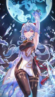 Ganyu Genshin Impact Moonlight Crystal Anime Wallpaper for Mobile