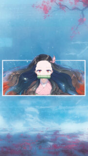 Nezuko Kamado Aesthetic Anime Wallpaper for Mobile Devices