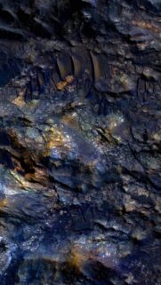 Stunning Mars Surface Crater Geological Texture High Resolution Mobile Wallpaper