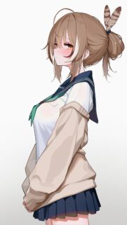 Anime Girl Nanashi Mumei Hololive Aesthetic Wallpaper for Mobile