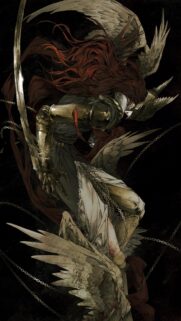 Elden Ring Malenia Blade of Miquella Dark Fantasy Warrior Mobile Wallpaper