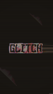 Minimalist Glitch Aesthetic Typography Wallpaper for Mobile