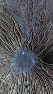 Stunning Aerial View of Volcanic Crater Mountain Wallpaper for Mobile