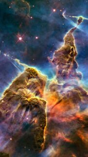 Mystic Space Nebula High Definition Mobile Wallpaper for Smartphone Screens