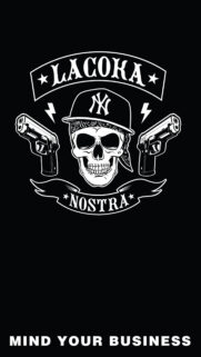 La Coka Nostra Skull Hip Hop Minimalist Mobile Wallpaper