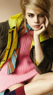 Cara Delevingne Fashion Portrait Wallpaper – High Resolution Mobile Background