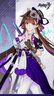 Li Sushang Honkai Impact 3rd Anime Girl Wallpaper in Purple Outfit