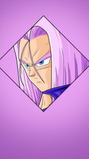 Future Trunks Dragon Ball Super Aesthetic Diamond Wallpaper for Mobile