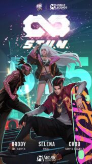 Mobile Legends 515 STUN Squad Wallpaper featuring Brody Selena and Chou