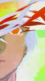 Abstract Anime Character Close Up Artistic Illustration Phone Wallpaper