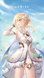 Stunning Lumine Genshin Impact Anime Mobile Wallpaper for Your Phone