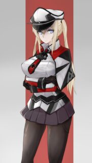 Bismarck Azur Lane Anime Girl Military Uniform Wallpaper