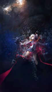 Anime Girl Underwater Warship Wallpaper – Stunning Deep Sea Naval Battle Art