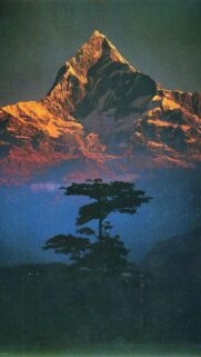 Majestic Himalayan Peak at Sunset Mobile Wallpaper – Cinematic Mountain View