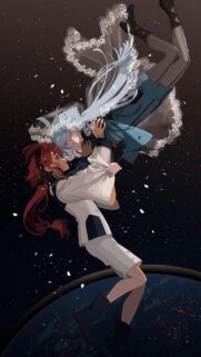 Suletta and Miorine Mobile Wallpaper from Mobile Suit Gundam The Witch from Mercury