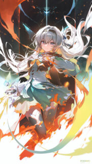 Stunning Firefly Honkai Star Rail Anime Girl High Resolution Phone Wallpaper