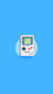 Minimalist Retro Gaming Console Illustration Phone Wallpaper