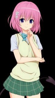 Lala Satalin Deviluke Anime Wallpaper with Vibrant Pink Hair for Mobile