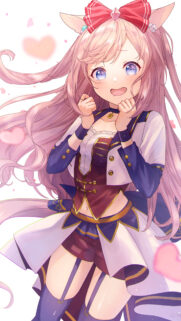 Cute Anime Girl with Pink Hair and Animal Ears Wallpaper High Resolution