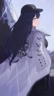 Anime Girl in Stylish Streetwear Aesthetic Wallpaper 4K