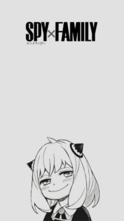 Anya Forger Smug Face Spy x Family Minimalist Mobile Wallpaper