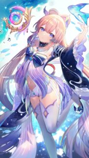Sangonomiya Kokomi Genshin Impact Anime Girl Underwater Aesthetic Wallpaper