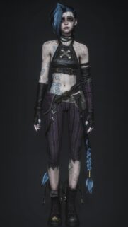 Arcane Jinx 3D Realistic Character Portrait Mobile Wallpaper